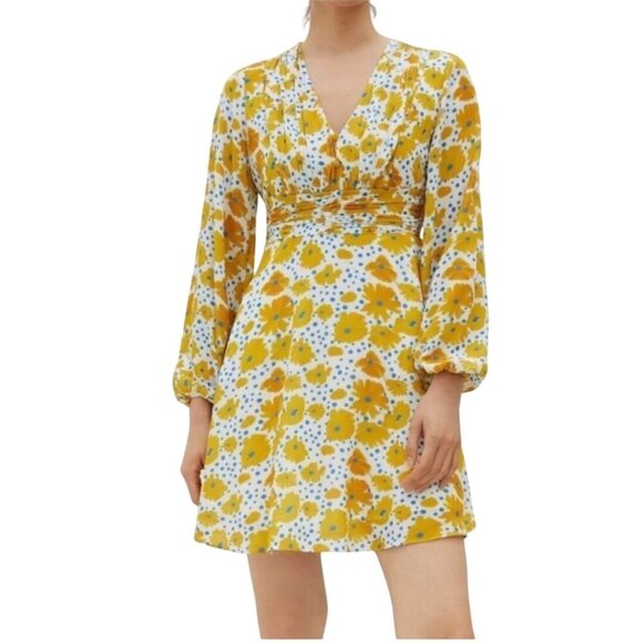 Vera For Anthropologie Buttercup Mini Dress Size XS - Picture 5 of 11